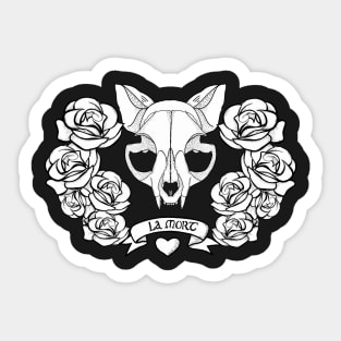 La Mort (white) Sticker